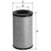Filtru aer DONALDSON - P 780522 / Echivalent cu: HIFI - SA 16229