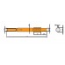 Adaptor (shank adaptor) pentru Atlas Copco COP1038HB/1238ME/LP, L=575mm, filet T45 Adaptor (shank adaptor) pentru Atlas Copco COP1038HB/1238ME/LP, L=575mm, filet T45