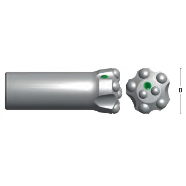 Sapa cu butoni balistici, filet R25, D=41mm