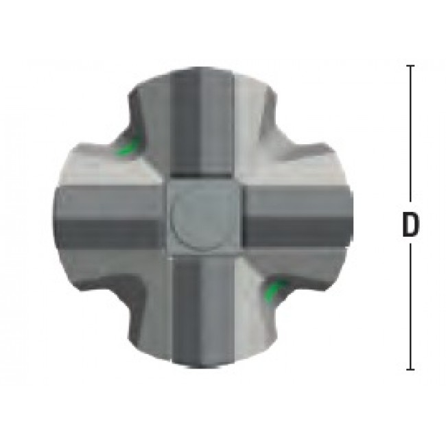 Sapa tais cruce, filet R25, D=45mm