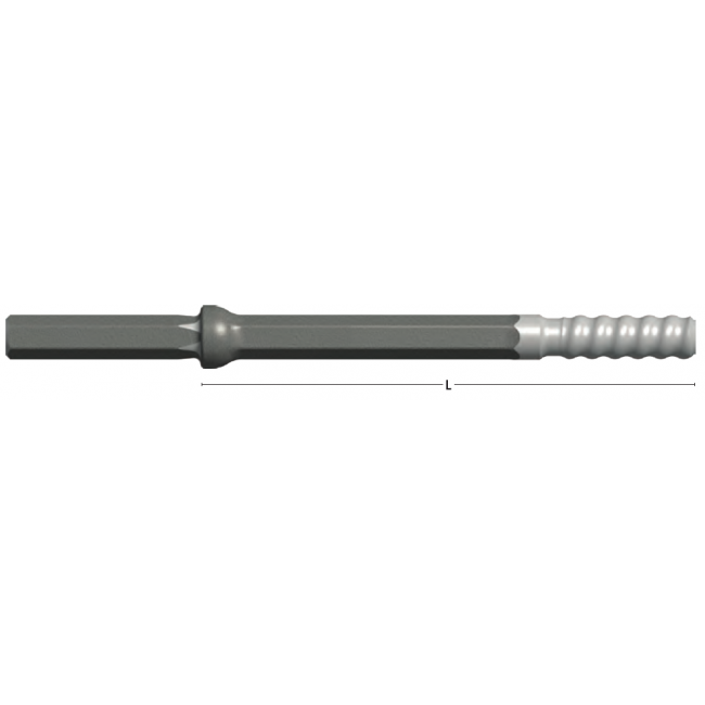Tija incepatoare, prindere H22x108mm, filet R25, Hex25, L=800mm