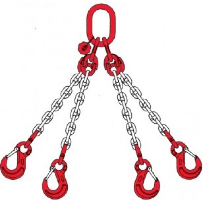 Dispozitive de ridicare din lant 8mm cu 4 brate G80
